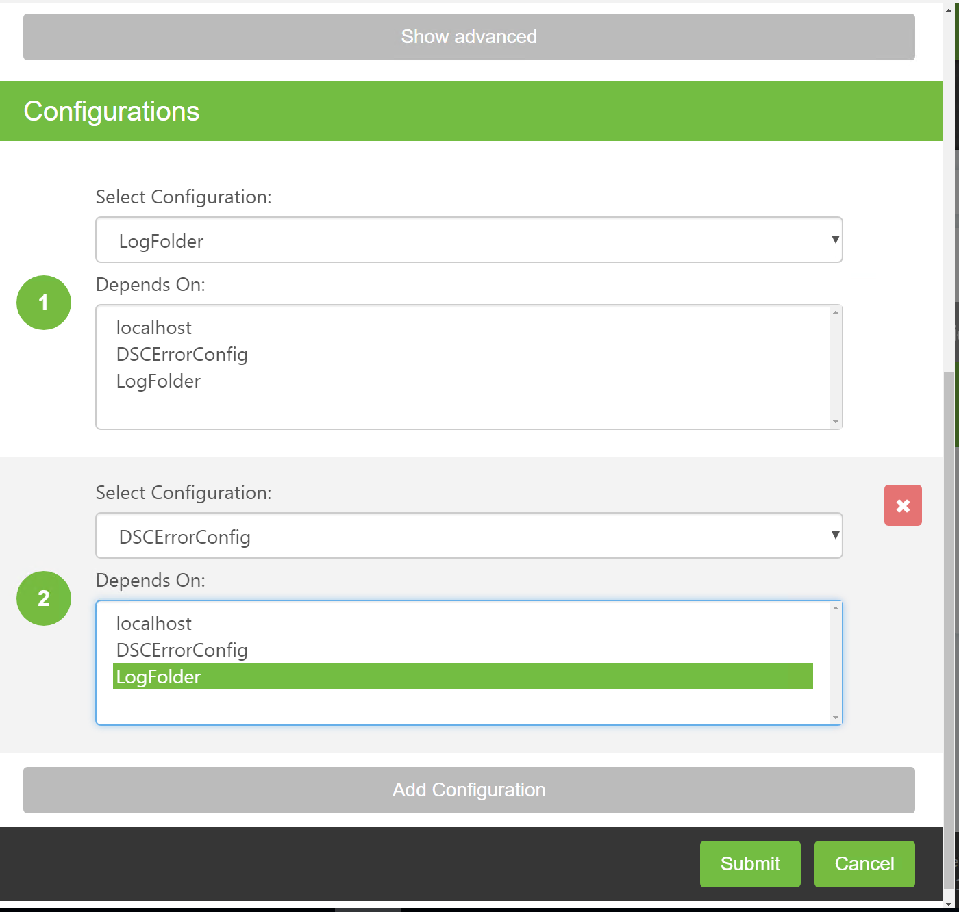 DSC Assign Multi Config