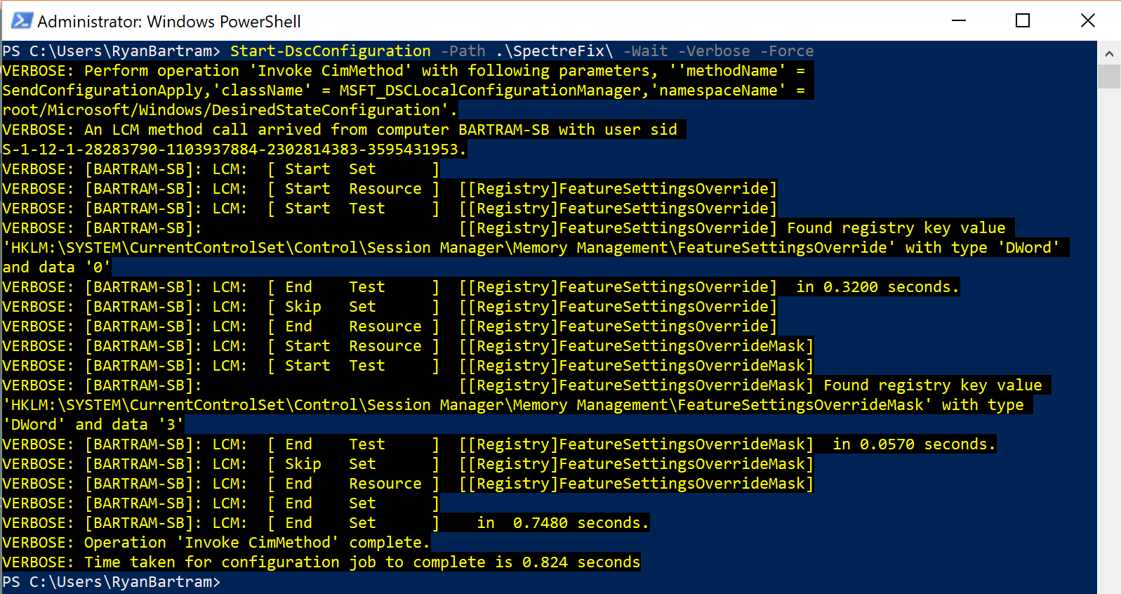 Start DSC with path